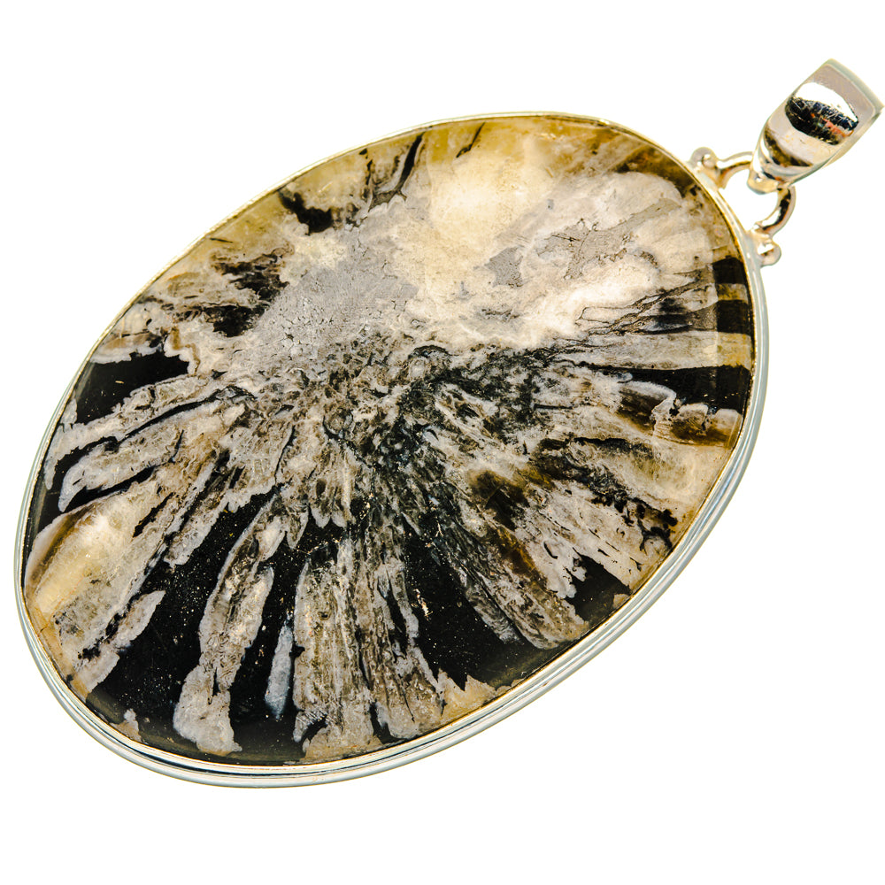 Chrysanthemum Stone Pendants handcrafted by Ana Silver Co - PD28212 - Photo 2