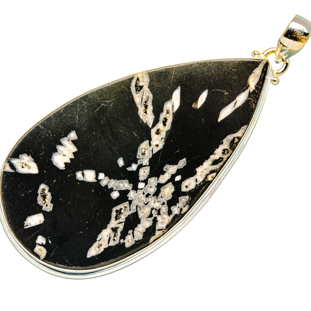 Chrysanthemum Stone Pendants handcrafted by Ana Silver Co - PD28215 - Photo 2