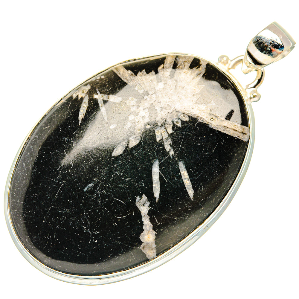Chrysanthemum Stone Pendants handcrafted by Ana Silver Co - PD28217 - Photo 2