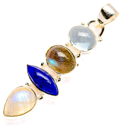 Labradorite Pendants handcrafted by Ana Silver Co - PD28224 - Photo 2