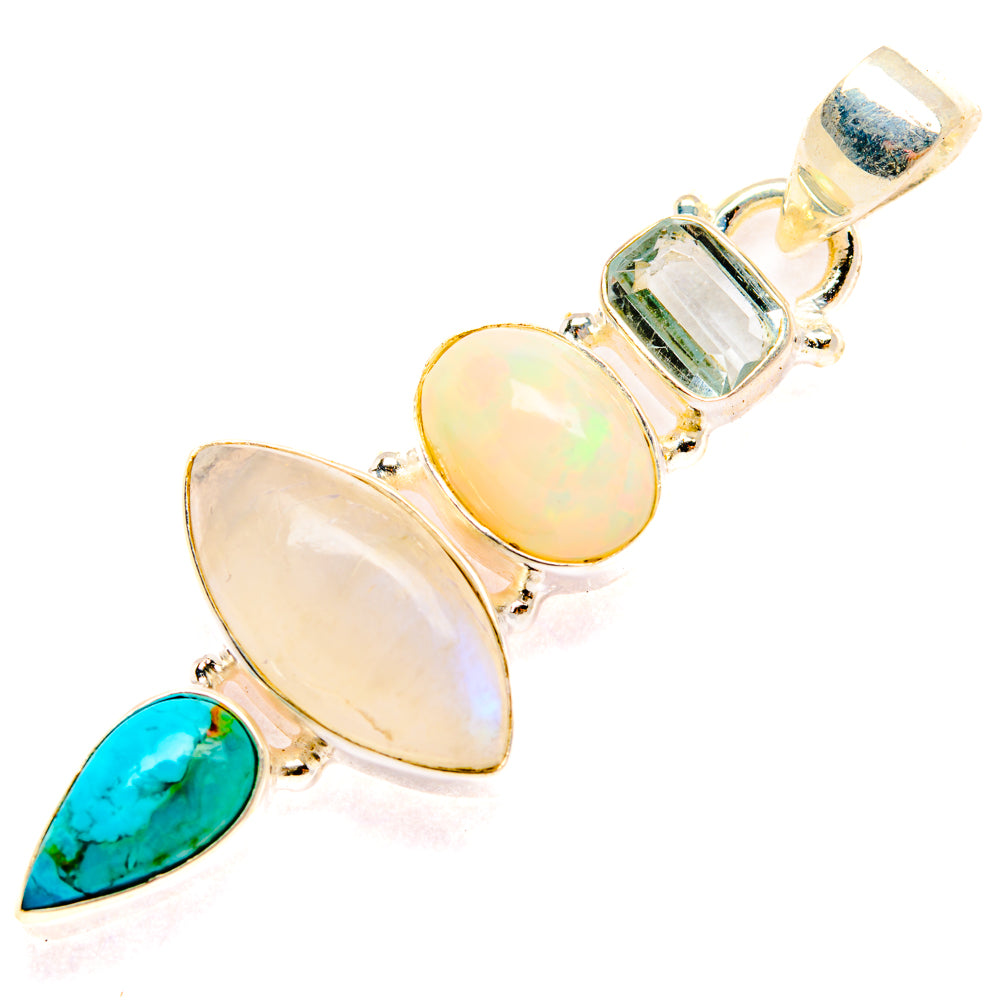 Rainbow Moonstone Pendants handcrafted by Ana Silver Co - PD28225 - Photo 2
