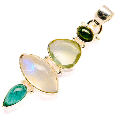 Rainbow Moonstone Pendants handcrafted by Ana Silver Co - PD28230 - Photo 2