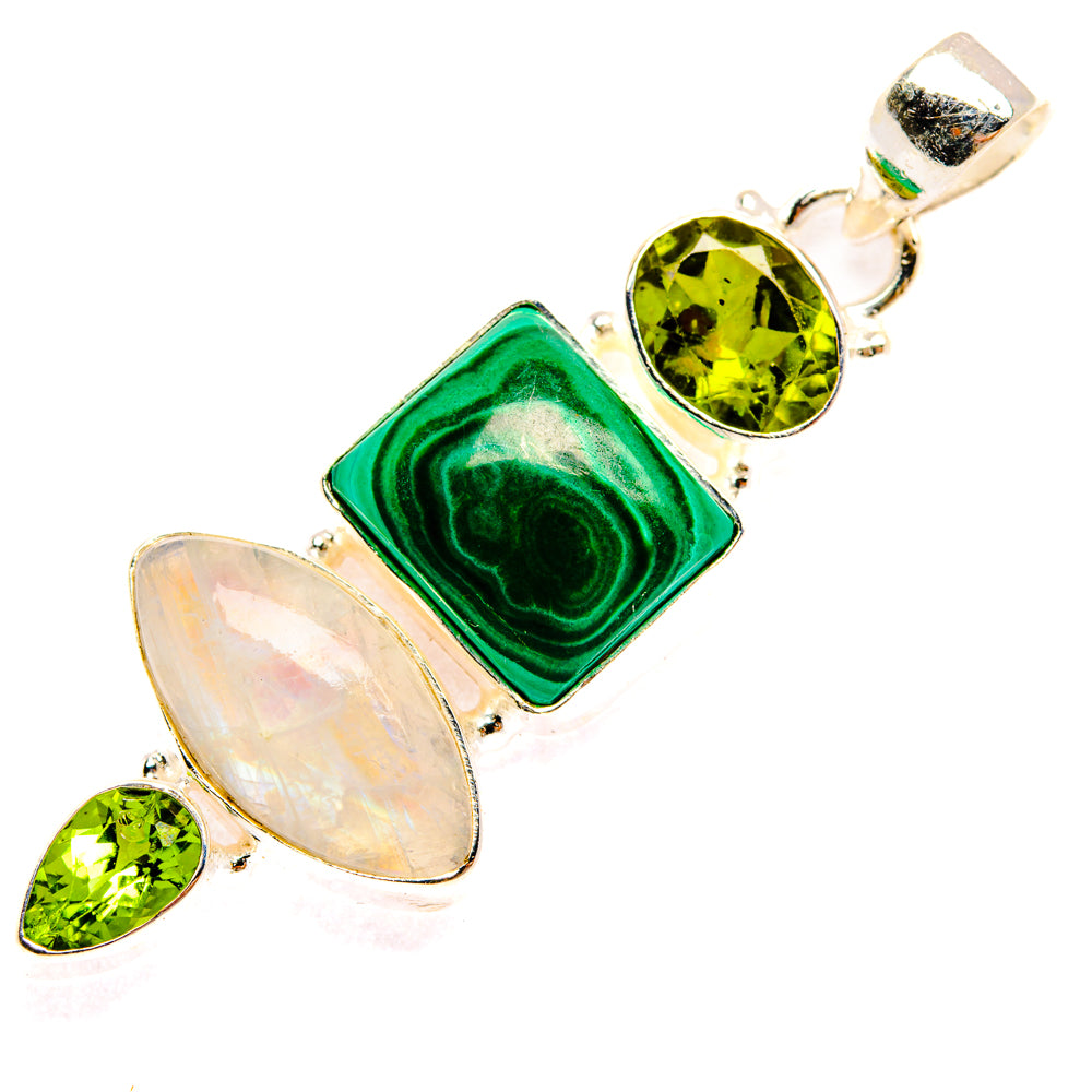 Malachite Pendants handcrafted by Ana Silver Co - PD28232 - Photo 2