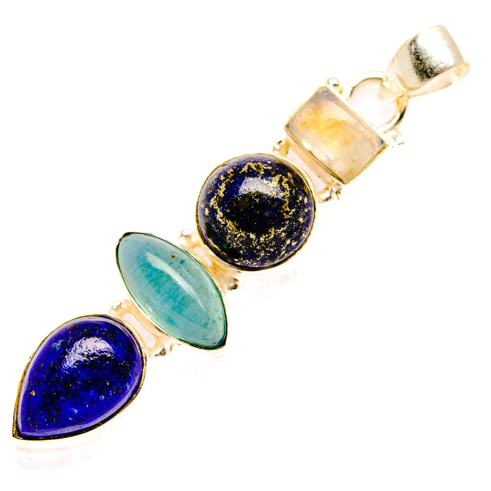 Lapis Lazuli Pendants handcrafted by Ana Silver Co - PD28234 - Photo 2