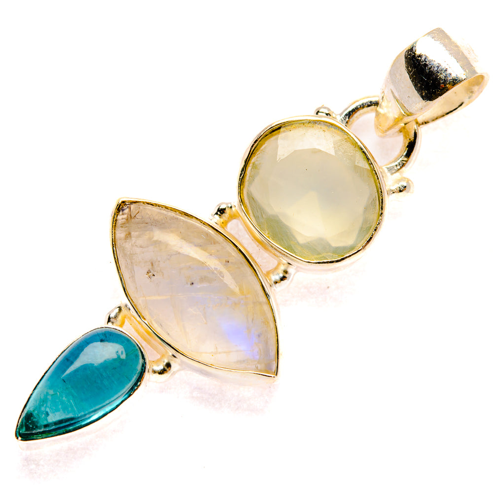 Rainbow Moonstone Pendants handcrafted by Ana Silver Co - PD28235 - Photo 2