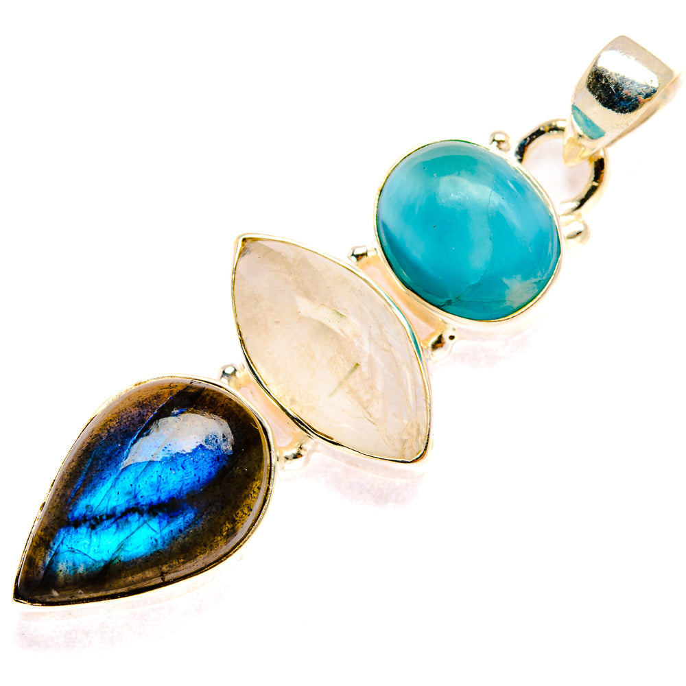 Labradorite Pendants handcrafted by Ana Silver Co - PD28237 - Photo 2