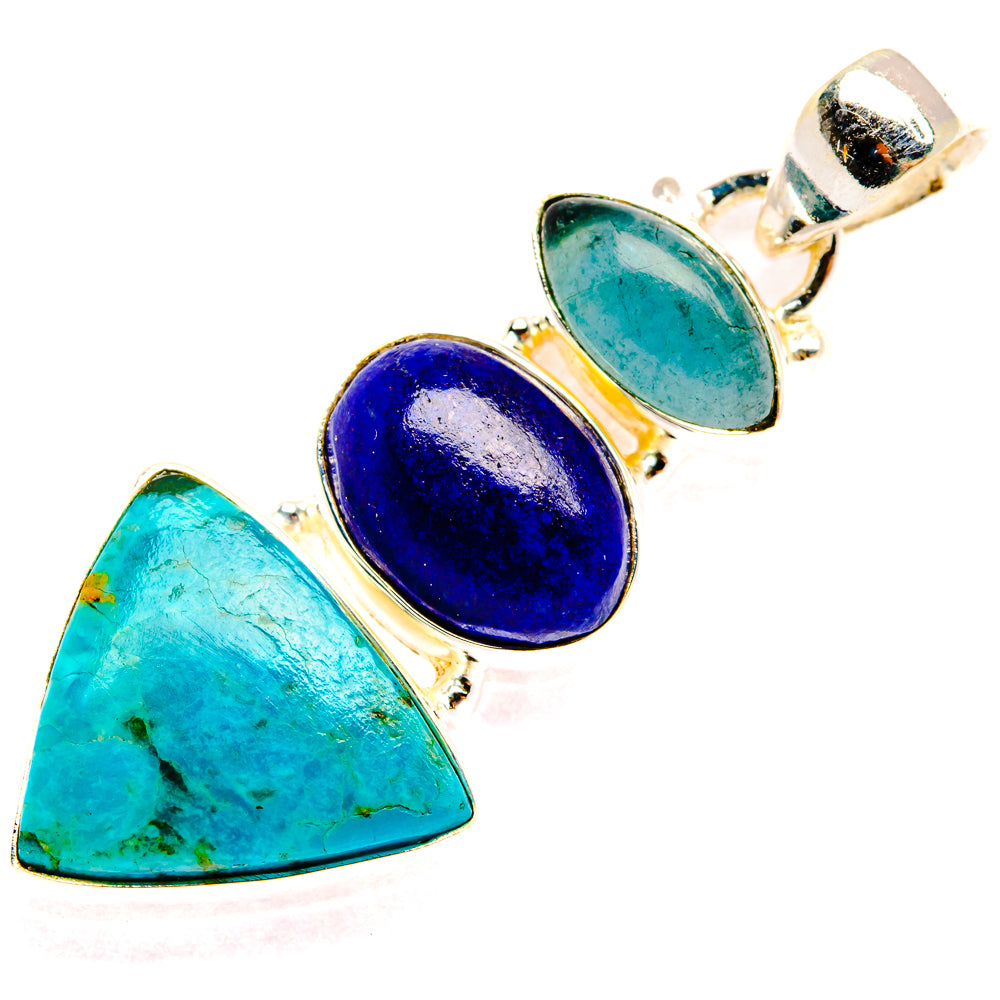 Chrysocolla Pendants handcrafted by Ana Silver Co - PD28247 - Photo 2