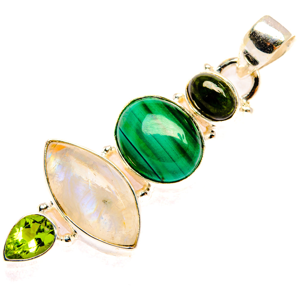 Rainbow Moonstone Pendants handcrafted by Ana Silver Co - PD28248 - Photo 2