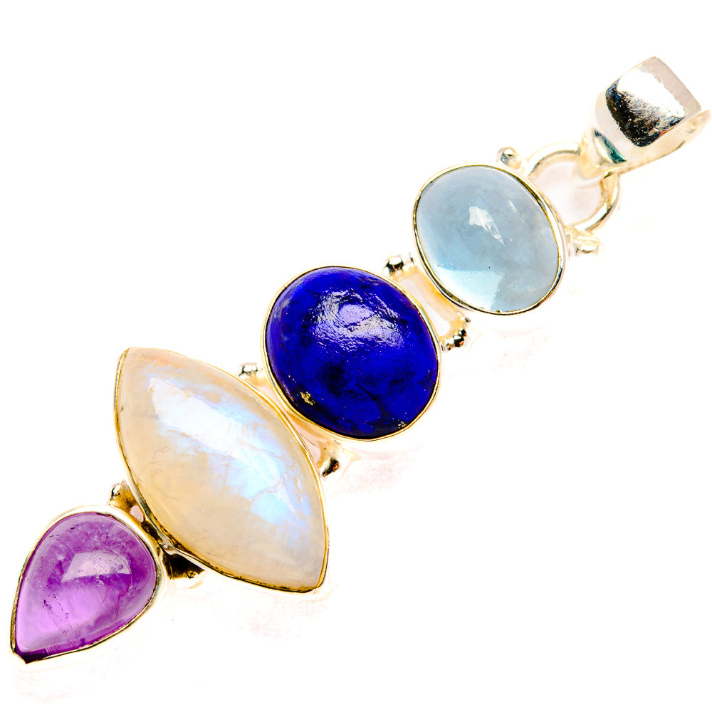 Rainbow Moonstone Pendants handcrafted by Ana Silver Co - PD28254 - Photo 2