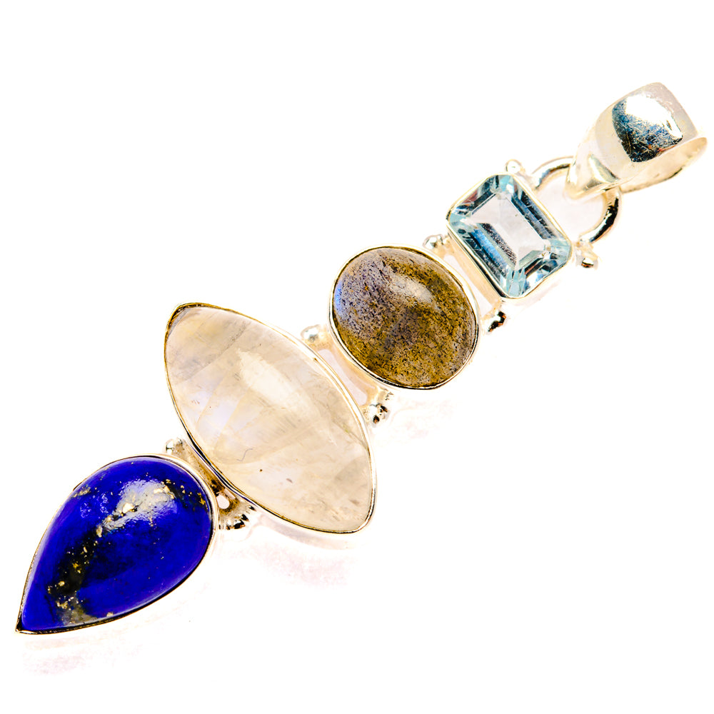 Rainbow Moonstone Pendants handcrafted by Ana Silver Co - PD28256 - Photo 2