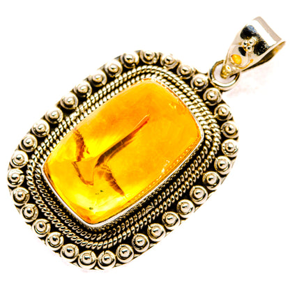 Citrine Sugarloaf Pendants handcrafted by Ana Silver Co - PD28266 - Photo 2