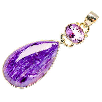 Charoite Pendants handcrafted by Ana Silver Co - PD28289 - Photo 2