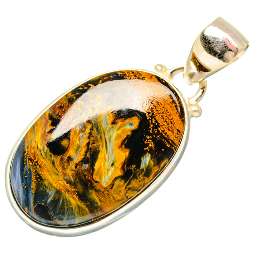 Golden Pietersite Pendants handcrafted by Ana Silver Co - PD28291 - Photo 2