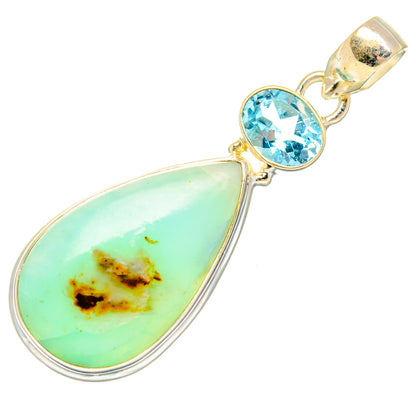 Peruvian Opal Pendants handcrafted by Ana Silver Co - PD28294 - Photo 2