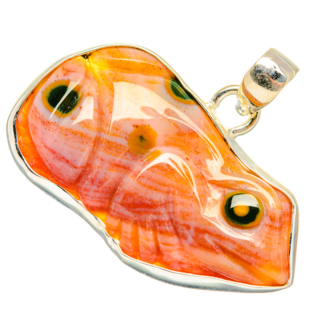 Ocean Jasper Pendants handcrafted by Ana Silver Co - PD28295 - Photo 2