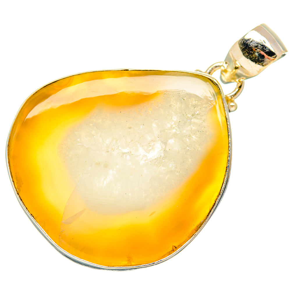 Geode Slice Pendants handcrafted by Ana Silver Co - PD28301 - Photo 2