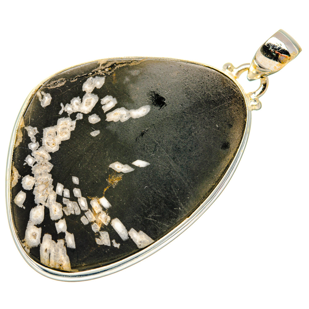 Chrysanthemum Stone Pendants handcrafted by Ana Silver Co - PD28306 - Photo 2