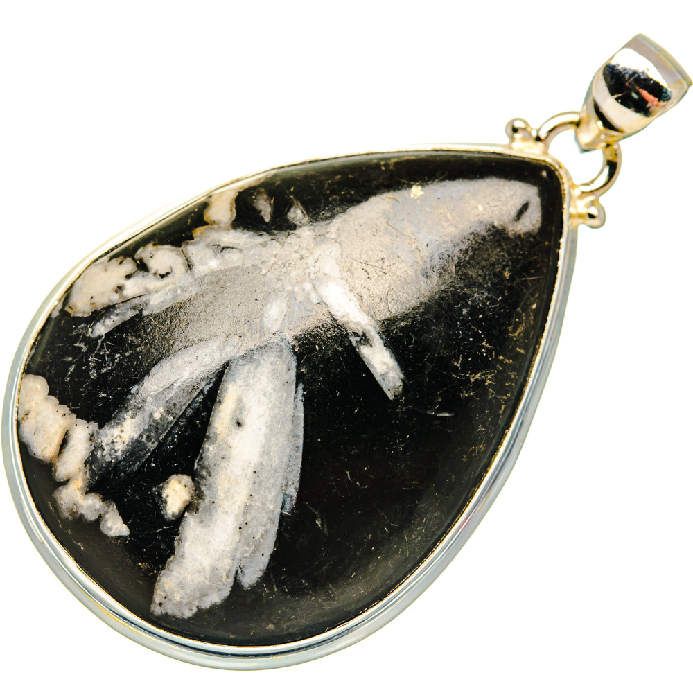 Chrysanthemum Stone Pendants handcrafted by Ana Silver Co - PD28307 - Photo 2