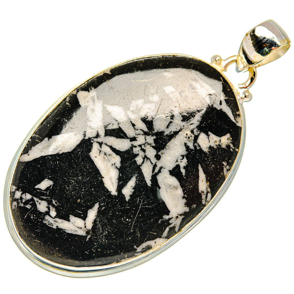 Chrysanthemum Stone Pendants handcrafted by Ana Silver Co - PD28309 - Photo 2