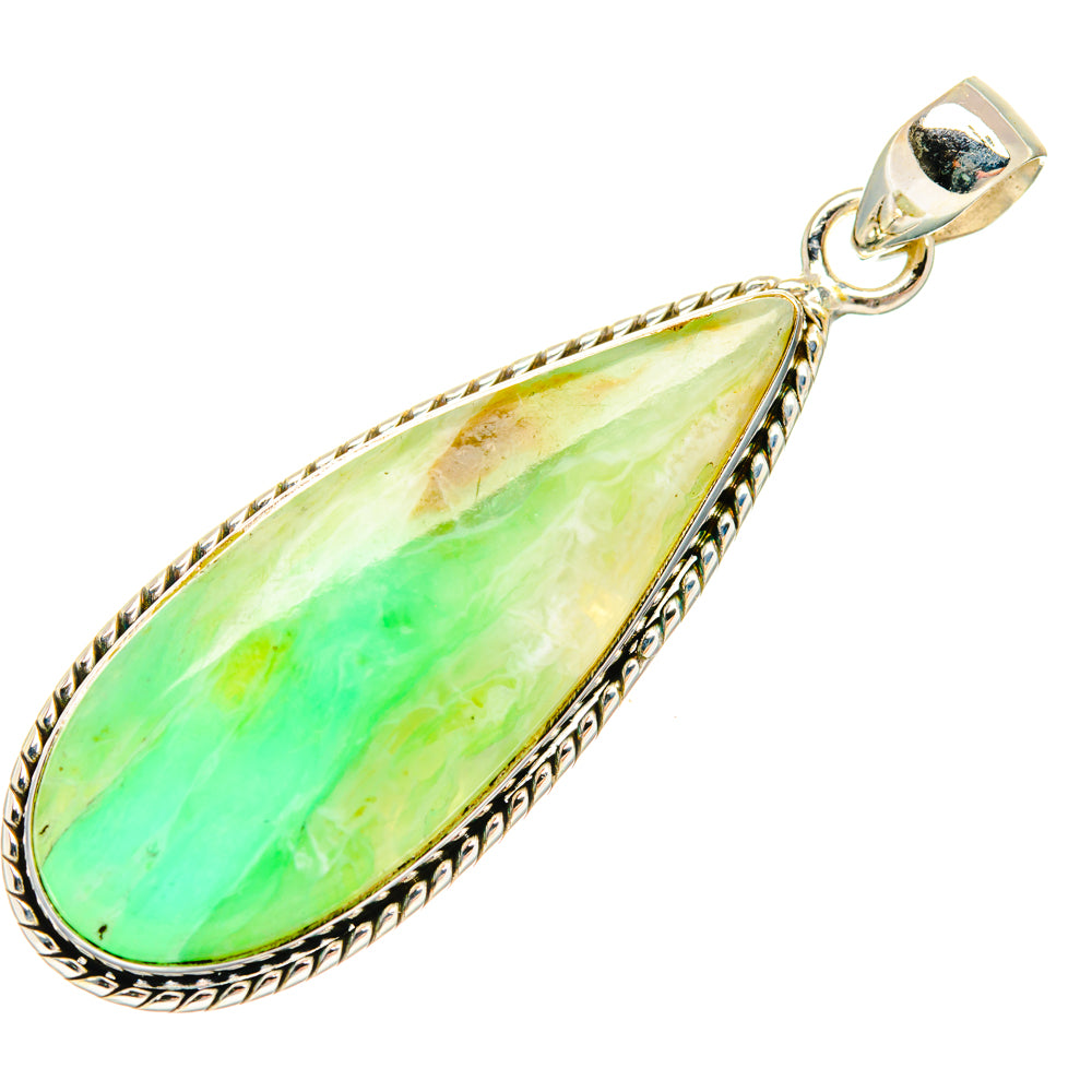 Peruvian Opal Pendants handcrafted by Ana Silver Co - PD28312 - Photo 2