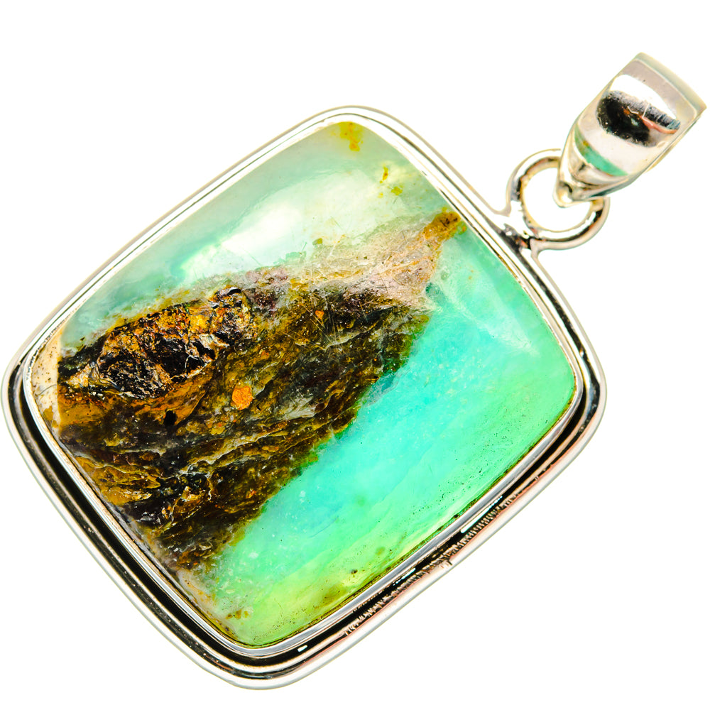Peruvian Opal Pendants handcrafted by Ana Silver Co - PD28316 - Photo 2