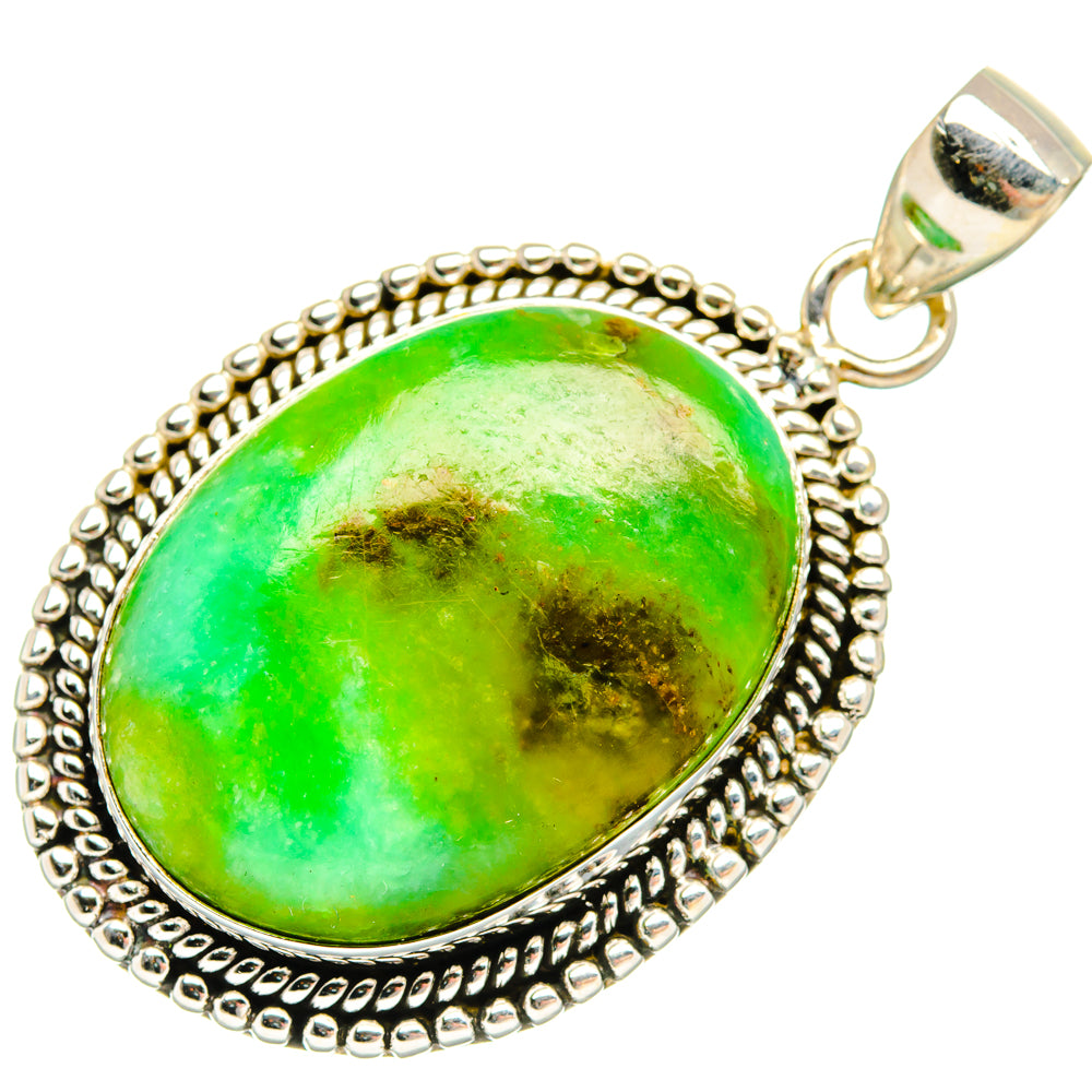 Peruvian Opal Pendants handcrafted by Ana Silver Co - PD28326 - Photo 2