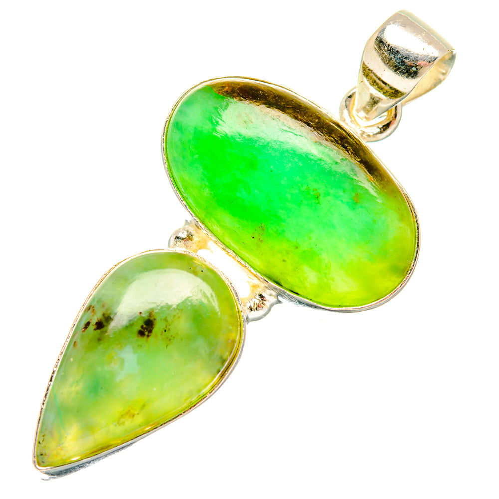 Peruvian Opal Pendants handcrafted by Ana Silver Co - PD28327 - Photo 2