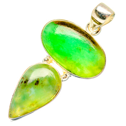Peruvian Opal Pendants handcrafted by Ana Silver Co - PD28327 - Photo 2