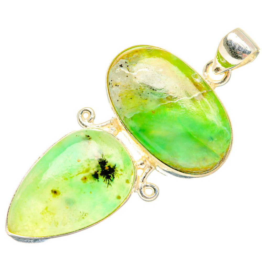 Peruvian Opal Pendants handcrafted by Ana Silver Co - PD28328 - Photo 2