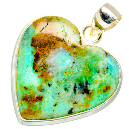 Peruvian Opal Pendants handcrafted by Ana Silver Co - PD28333 - Photo 2