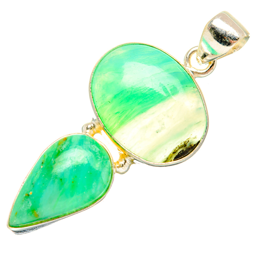 Peruvian Opal Pendants handcrafted by Ana Silver Co - PD28335 - Photo 2