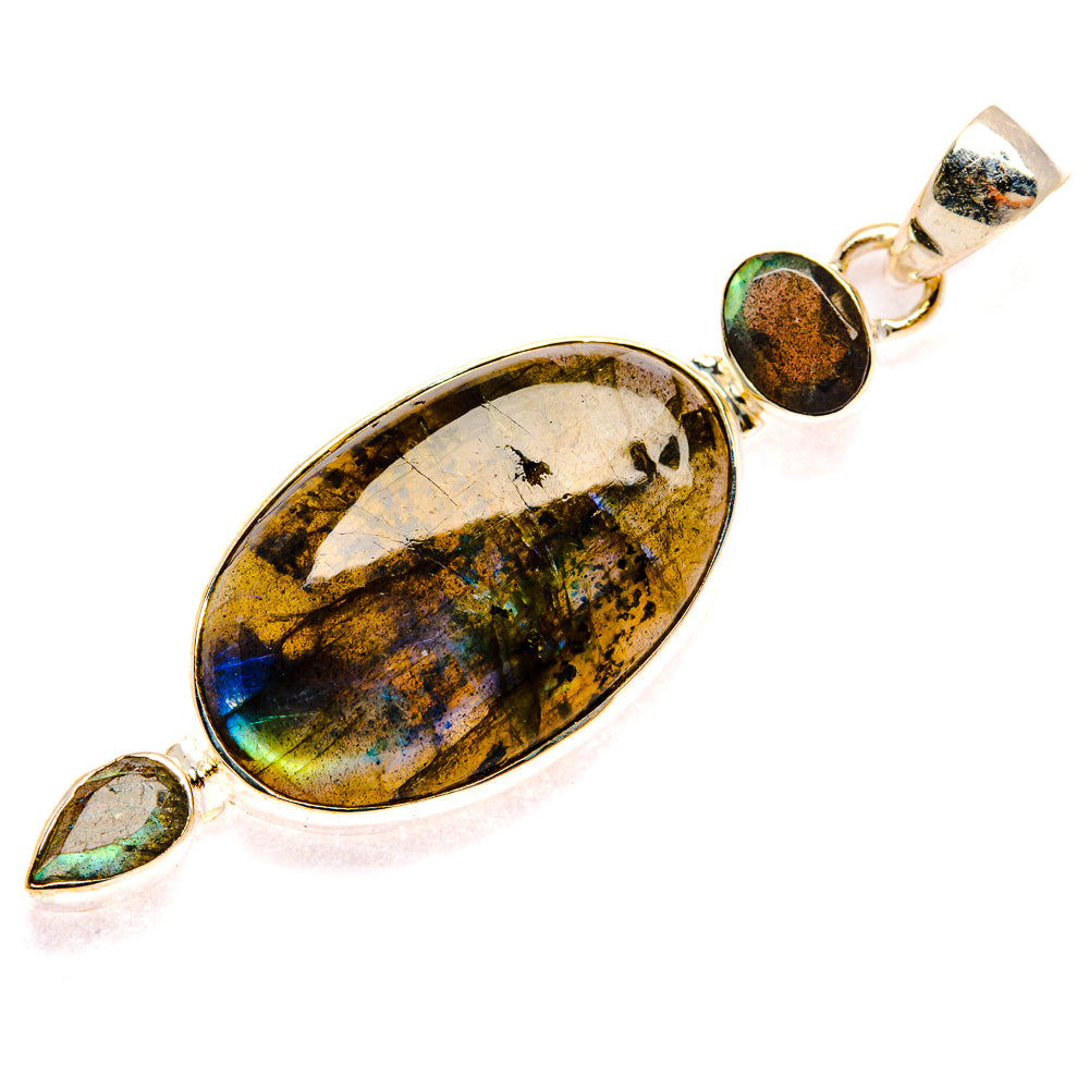Labradorite Pendants handcrafted by Ana Silver Co - PD28340 - Photo 2