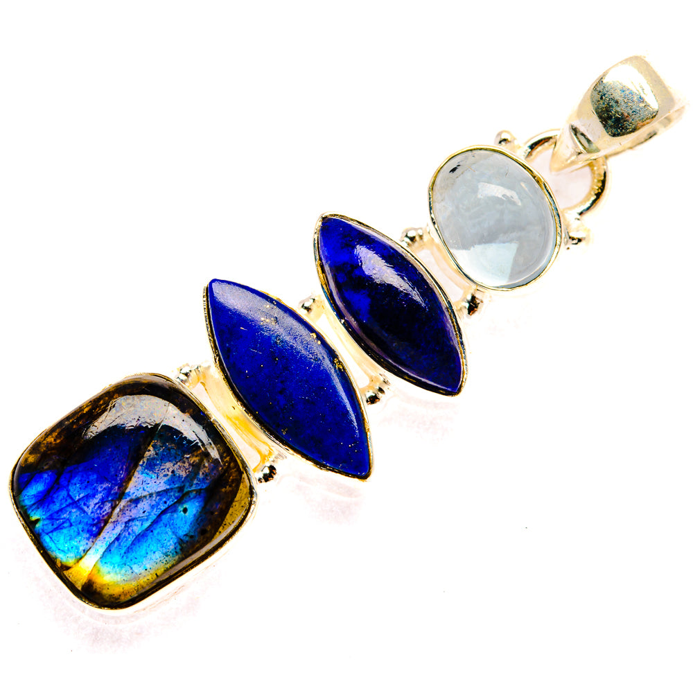 Labradorite Pendants handcrafted by Ana Silver Co - PD28350 - Photo 2