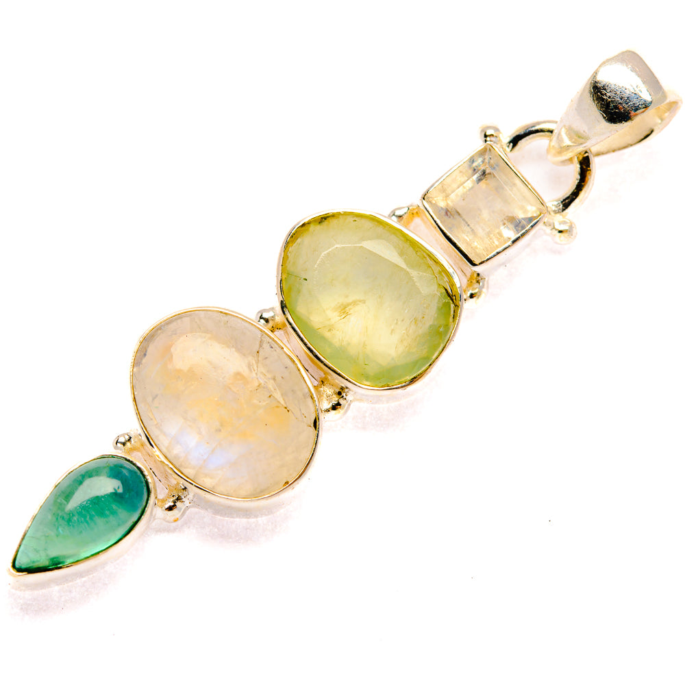 Rainbow Moonstone Pendants handcrafted by Ana Silver Co - PD28353 - Photo 2