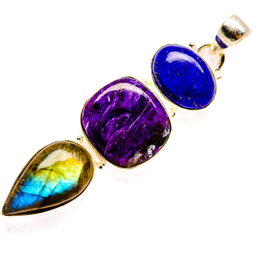 Charoite Pendants handcrafted by Ana Silver Co - PD28357 - Photo 2