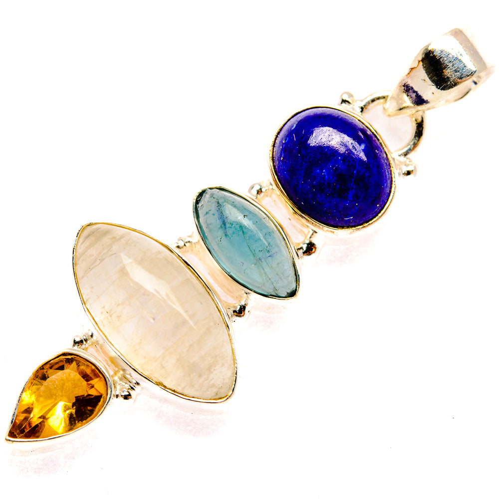 Rainbow Moonstone Pendants handcrafted by Ana Silver Co - PD28359 - Photo 2