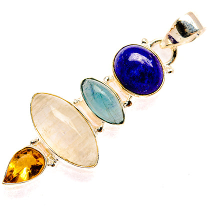Rainbow Moonstone Pendants handcrafted by Ana Silver Co - PD28359 - Photo 2