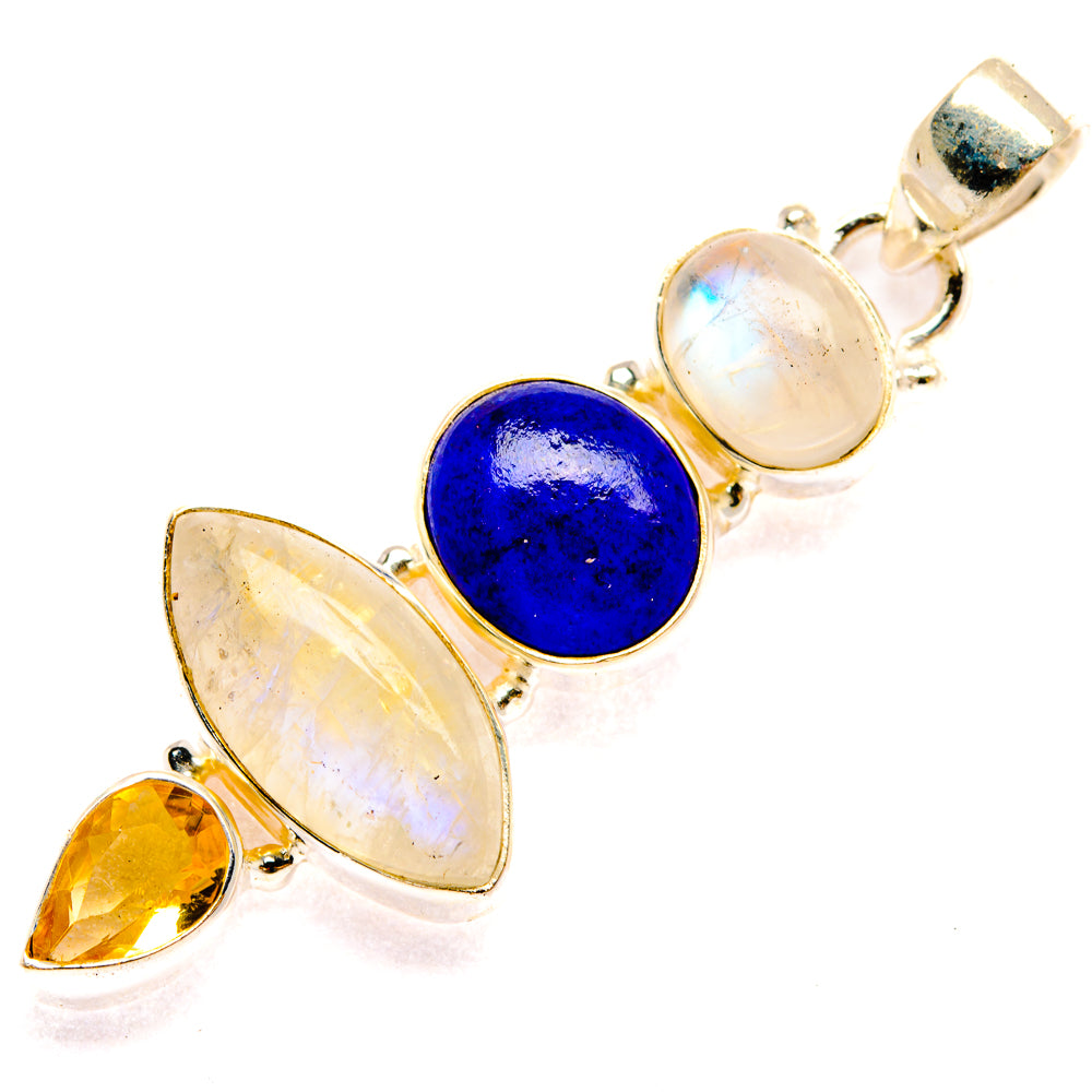 Rainbow Moonstone Pendants handcrafted by Ana Silver Co - PD28361 - Photo 2