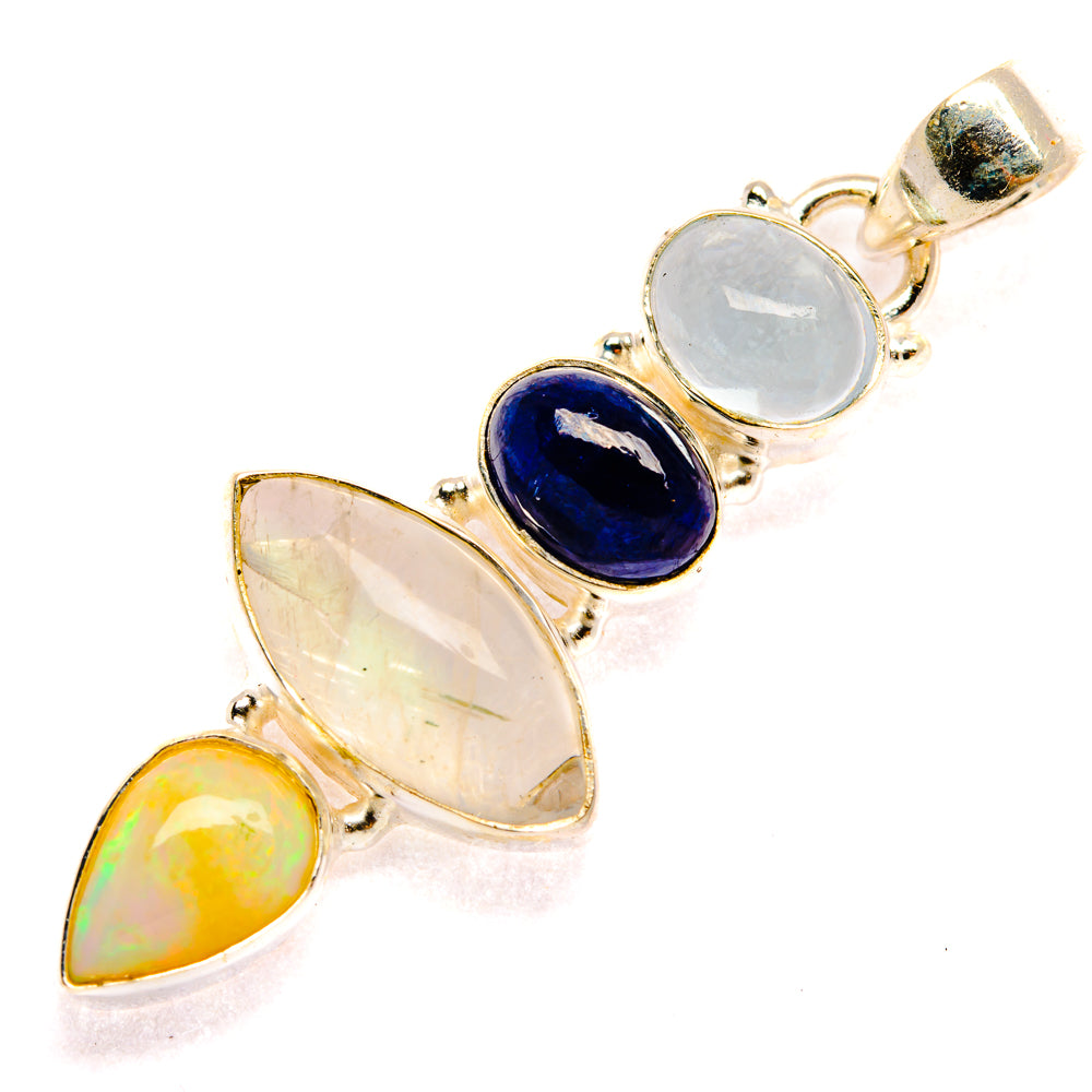 Rainbow Moonstone Pendants handcrafted by Ana Silver Co - PD28362 - Photo 2