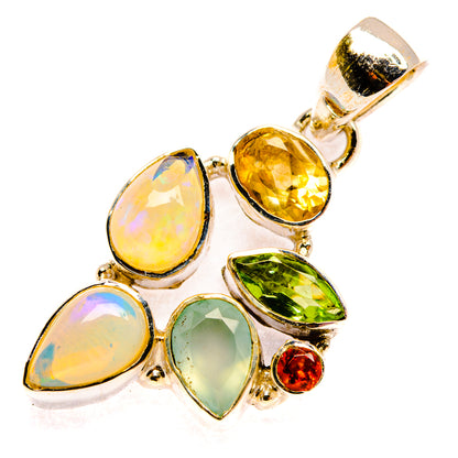 Ethiopian Opal Pendants handcrafted by Ana Silver Co - PD28384 - Photo 2