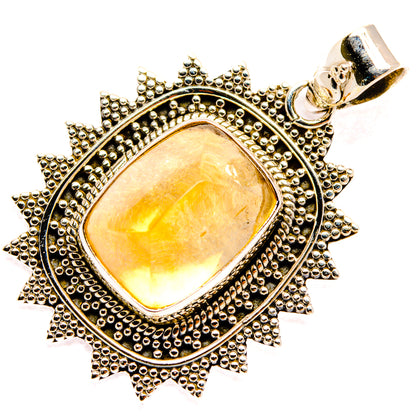 Citrine Sugarloaf Pendants handcrafted by Ana Silver Co - PD28388 - Photo 2