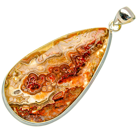 Crazy Lace Agate Pendants handcrafted by Ana Silver Co - PD28406 - Photo 2