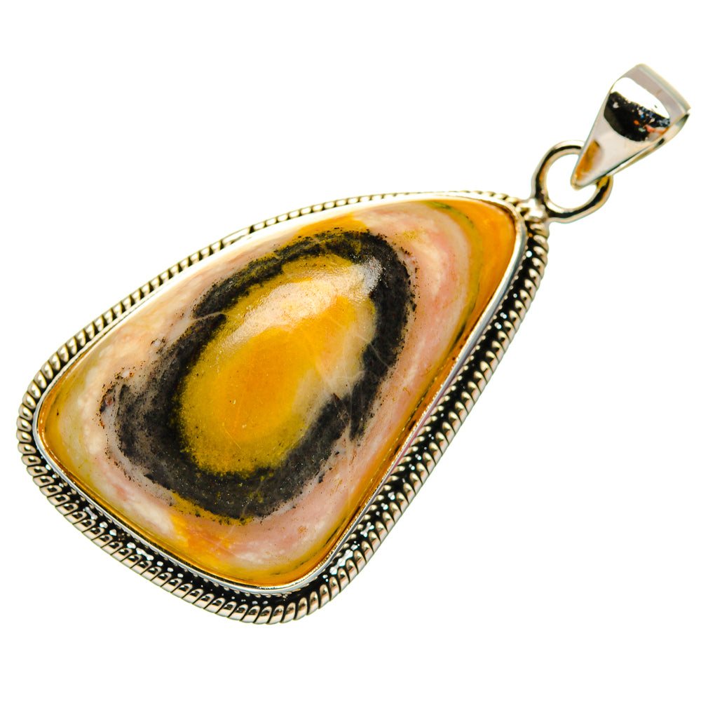 Bumble Bee Jasper Pendants handcrafted by Ana Silver Co - PD28424 - Photo 2