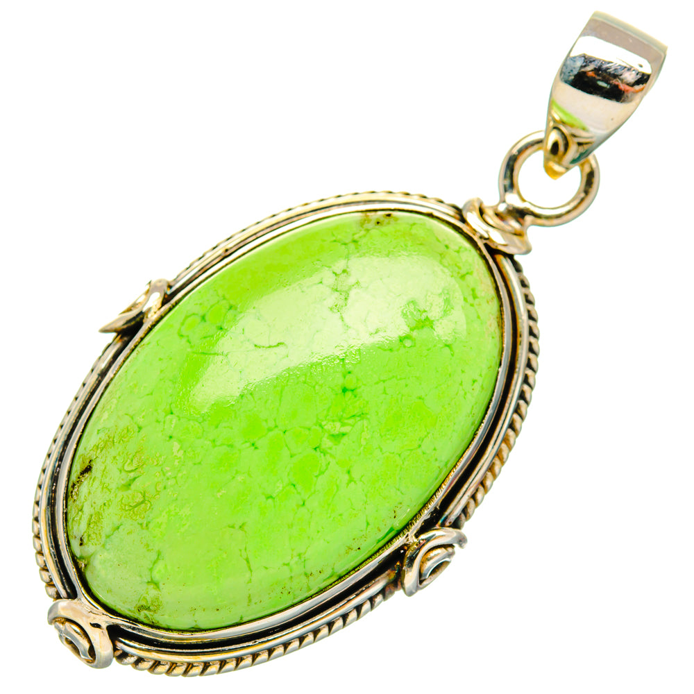 Lemon Jasper Pendants handcrafted by Ana Silver Co - PD28432 - Photo 2