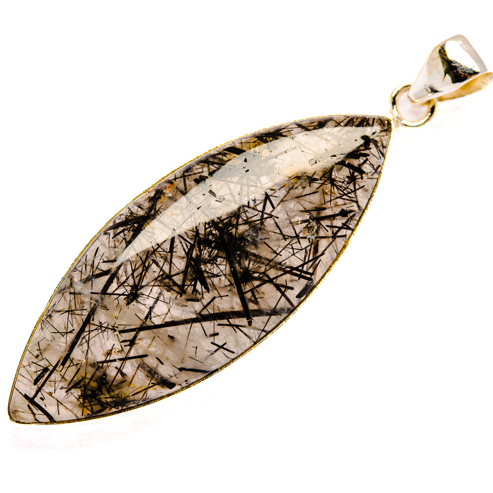 Tourmalinated Quartz Pendants handcrafted by Ana Silver Co - PD28445 - Photo 2