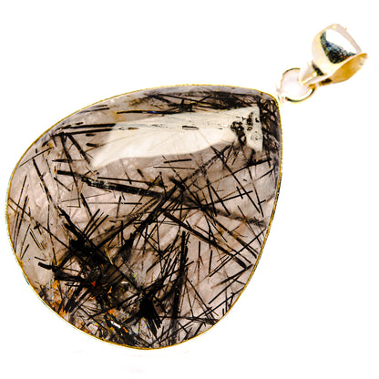 Tourmalinated Quartz Pendants handcrafted by Ana Silver Co - PD28446 - Photo 2