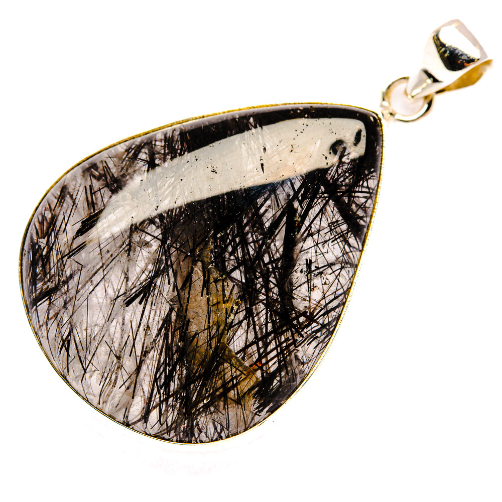 Tourmalinated Quartz Pendants handcrafted by Ana Silver Co - PD28447 - Photo 2