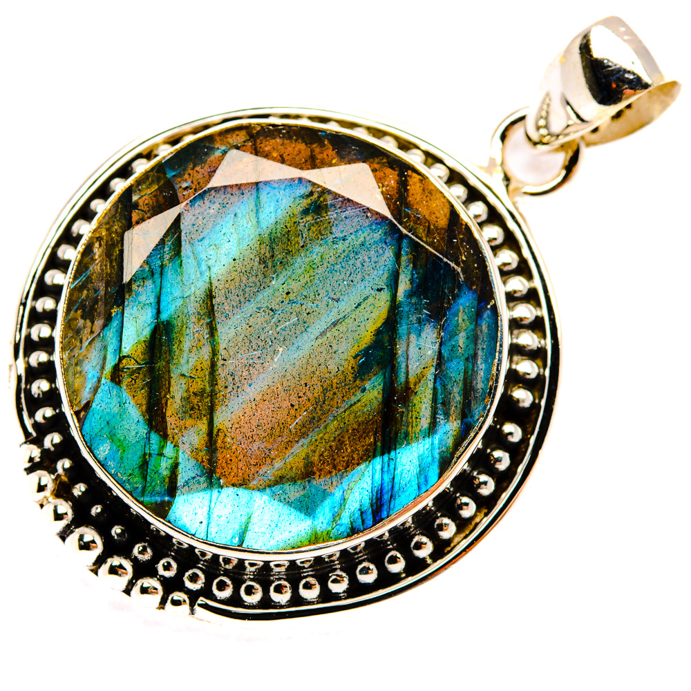 Labradorite Pendants handcrafted by Ana Silver Co - PD28458 - Photo 2