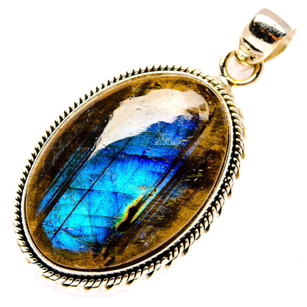 Labradorite Pendants handcrafted by Ana Silver Co - PD28463 - Photo 2
