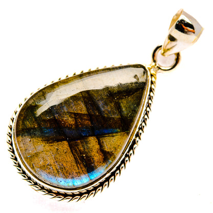 Labradorite Pendants handcrafted by Ana Silver Co - PD28466 - Photo 2